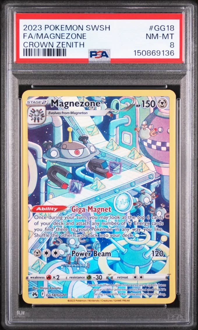 Magnezone, Sword and Shield Crown Zenith, PSA 8