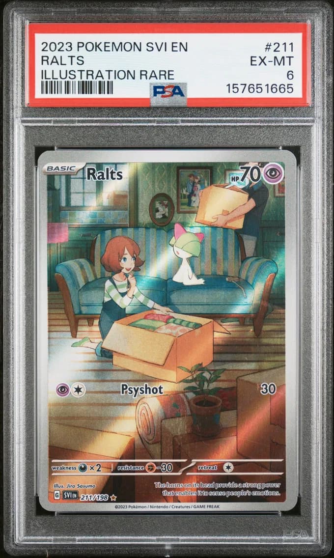 Ralts, Scarlet & Violet, PSA 6