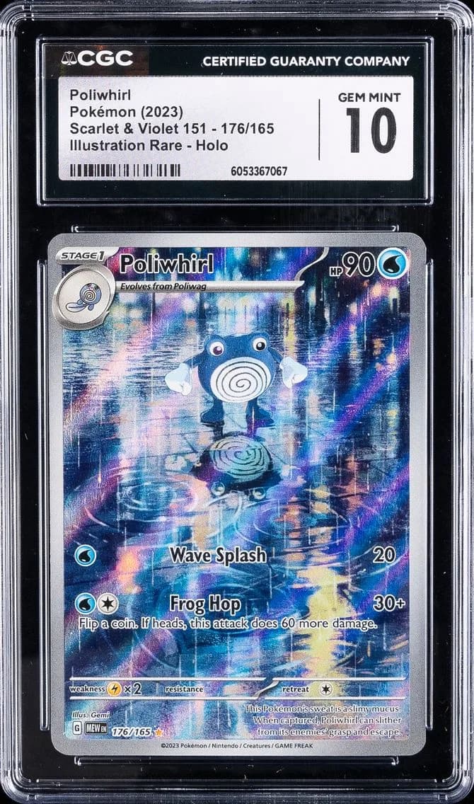Poliwhirl, Scarlet & Violet 151, CGC 10