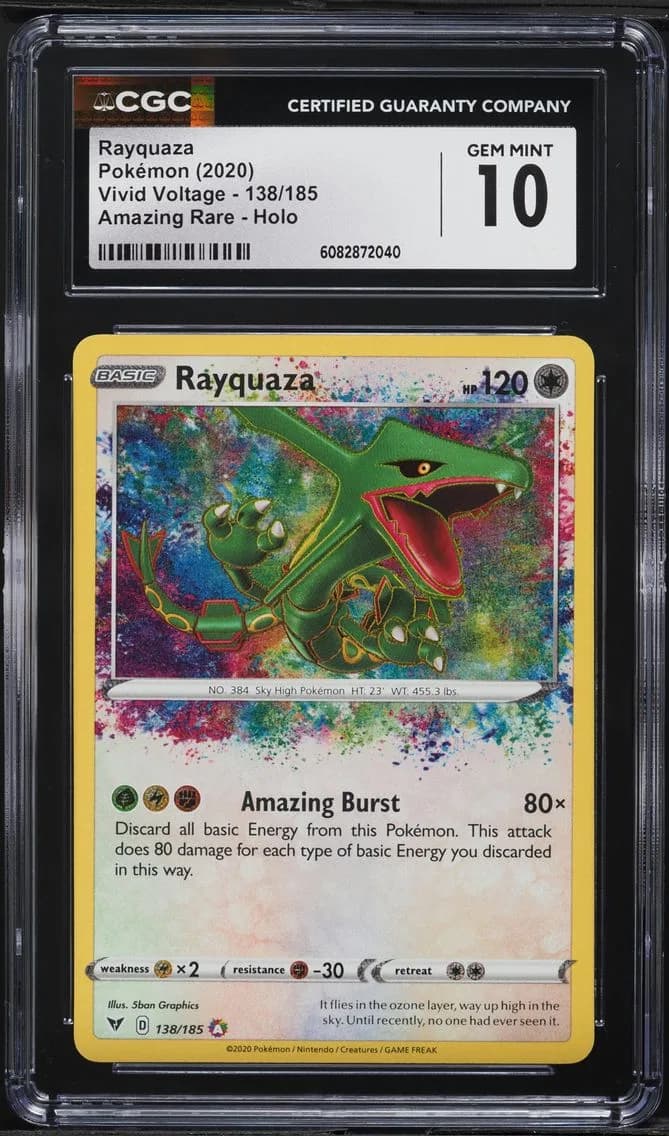 Rayquaza, Vivid Voltage, CGC 10