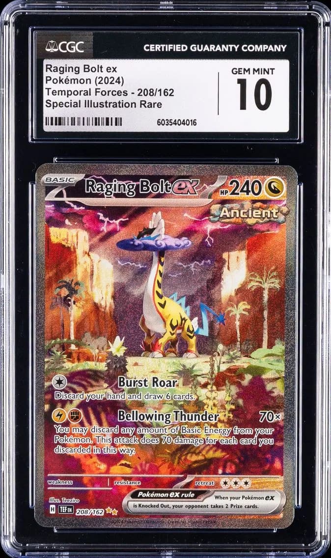 Raging Bolt EX, Temporal Forces, CGC 10