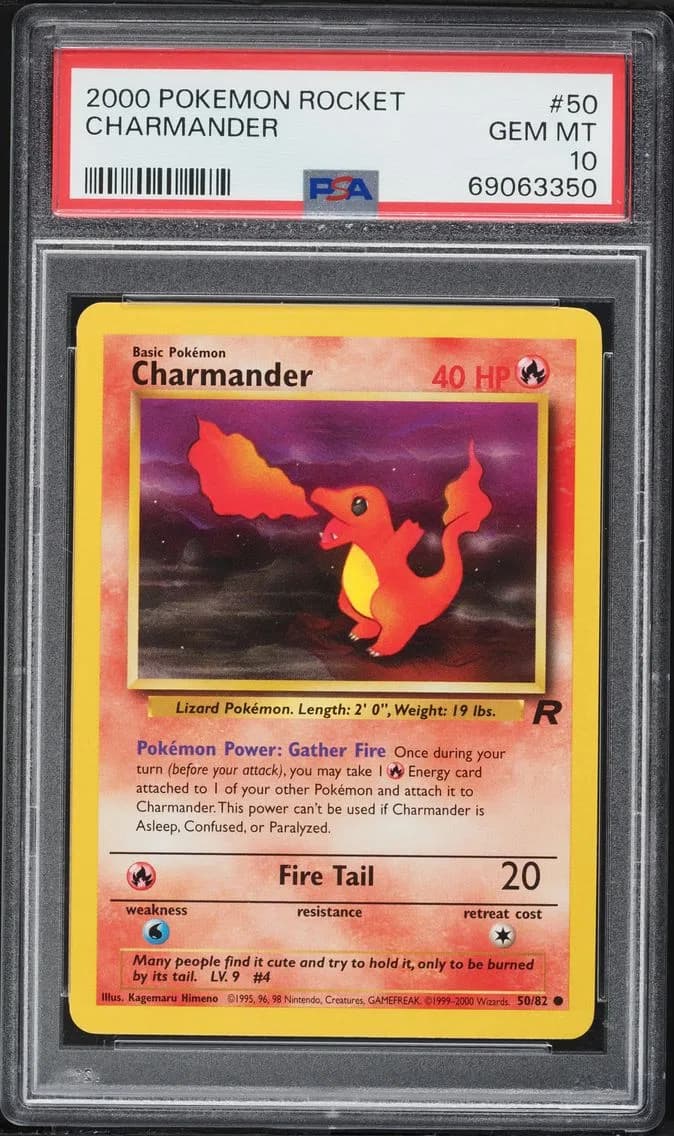 Charmander, Rocket, PSA 10