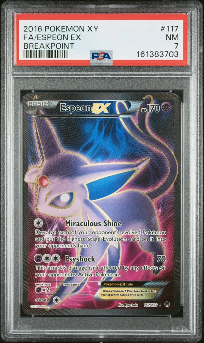 Espeon EX, XY Breakpoint, PSA 7