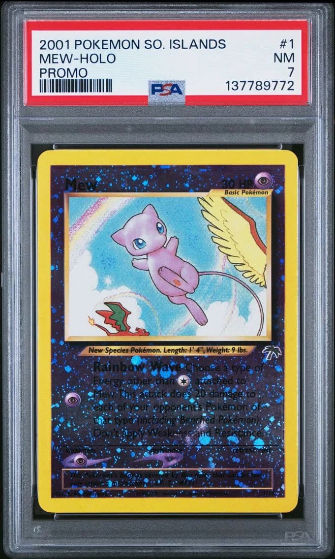 Mew-Holo, Southern Islands Promo, PSA 7
