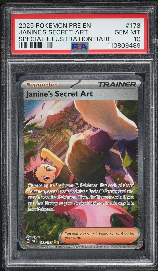 Janine's Secret Art, Prismatic Evolutions, PSA 10