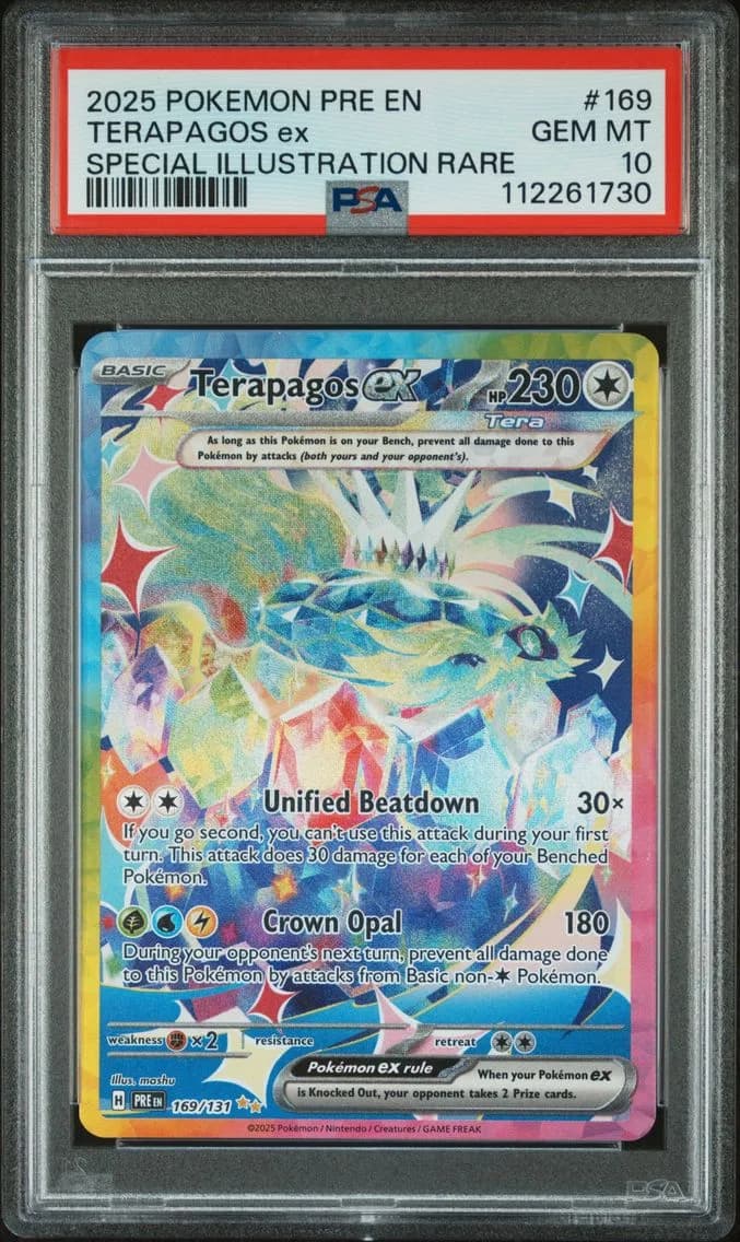 Terapagos EX, Prismatic Evolutions, PSA 10