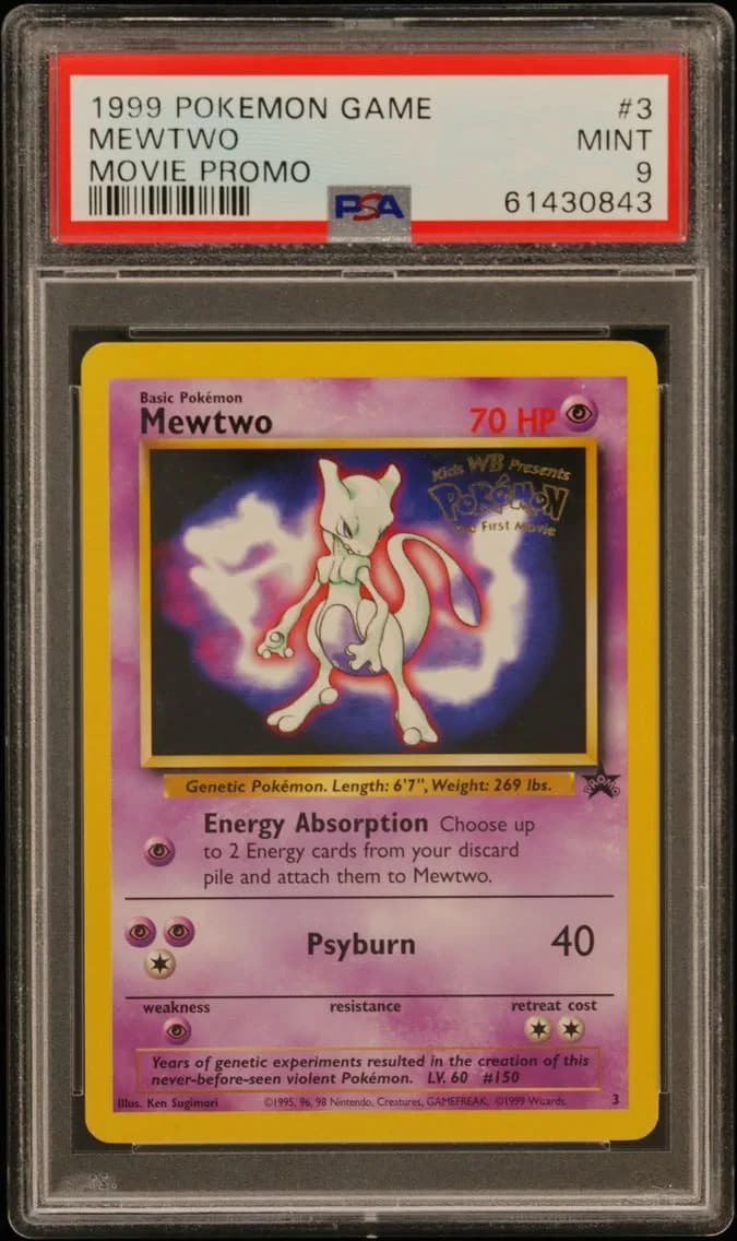 Mewtwo, Game Movie, PSA 9