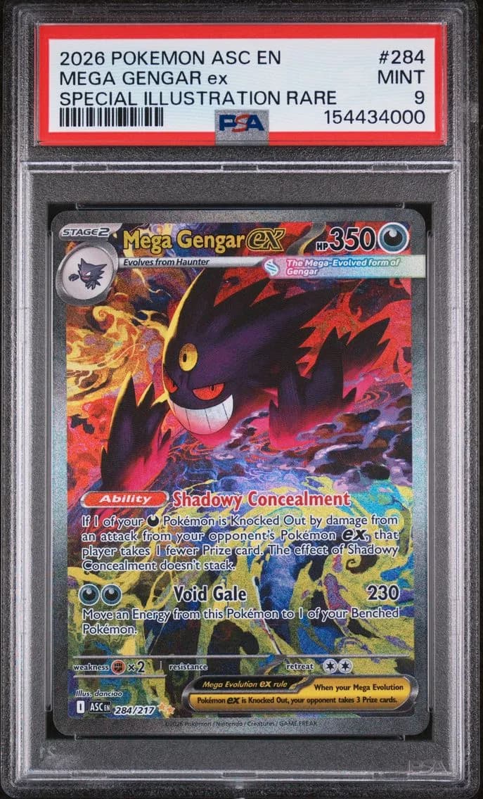 Mega Gengar EX, Ascended Heroes, PSA 9