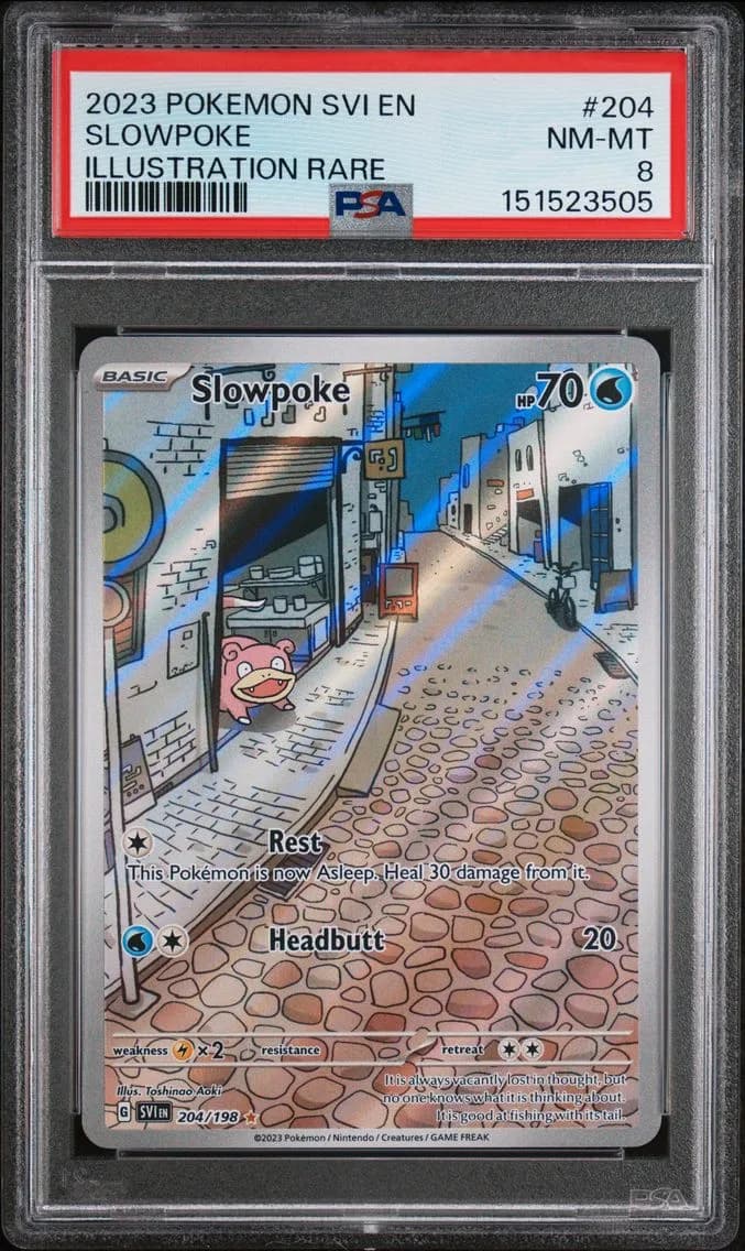 Slowpoke, Scarlet & Violet, PSA 8