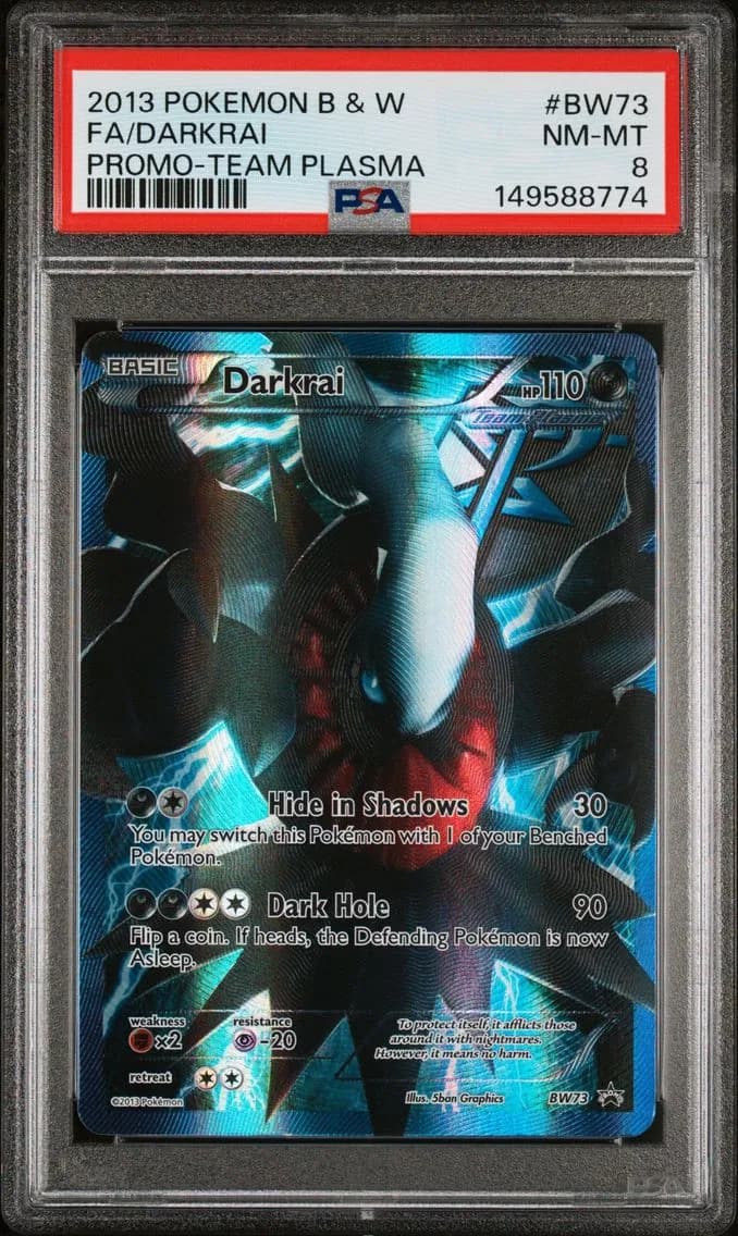 Darkrai, Black & White Promo, PSA 8