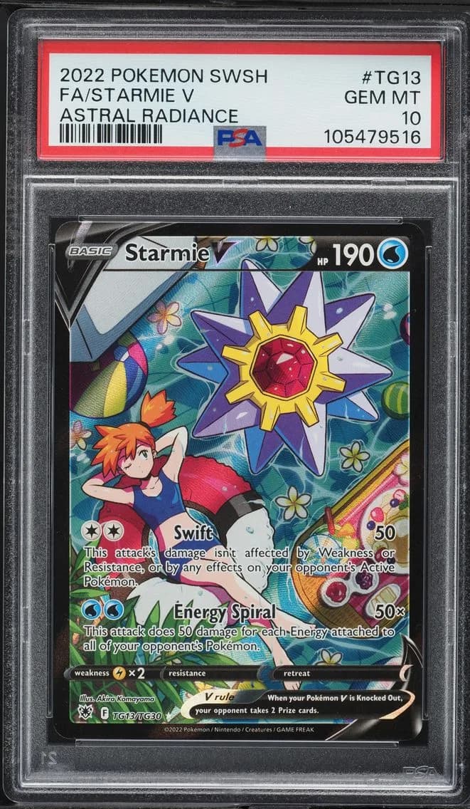Starmie V, Sword & Shield Astral Radiance, PSA 10