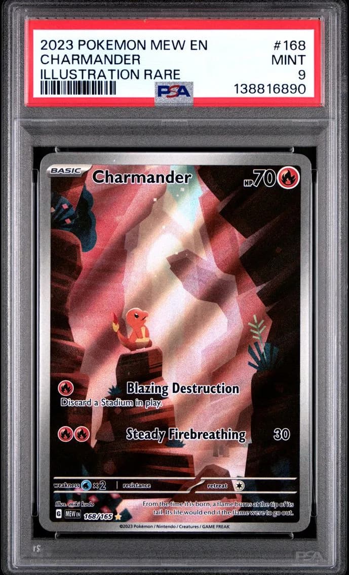 Charmander, 151, PSA 9