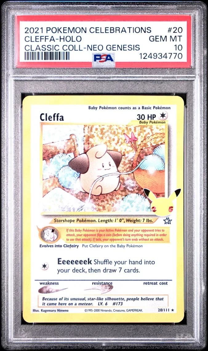 Cleffa-Holo, Celebrations Classic Collection, PSA 10