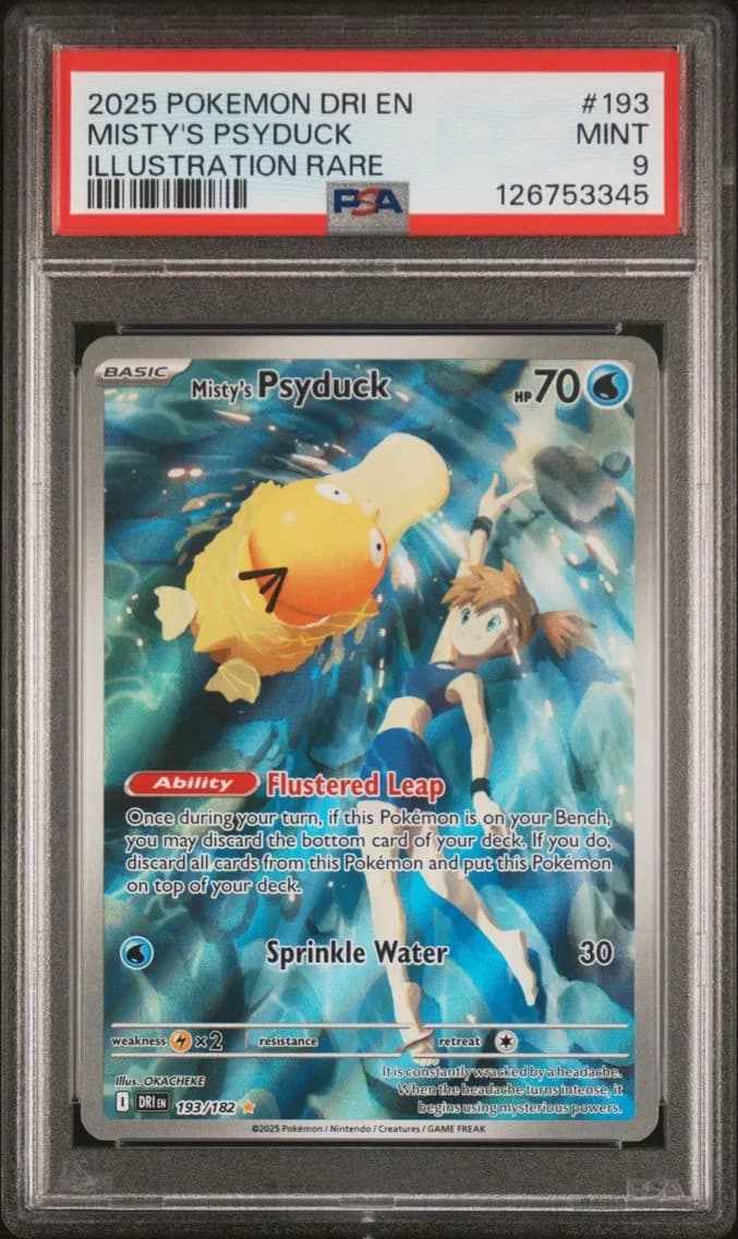 Misty's Psyduck, Destined Rivals, PSA 9