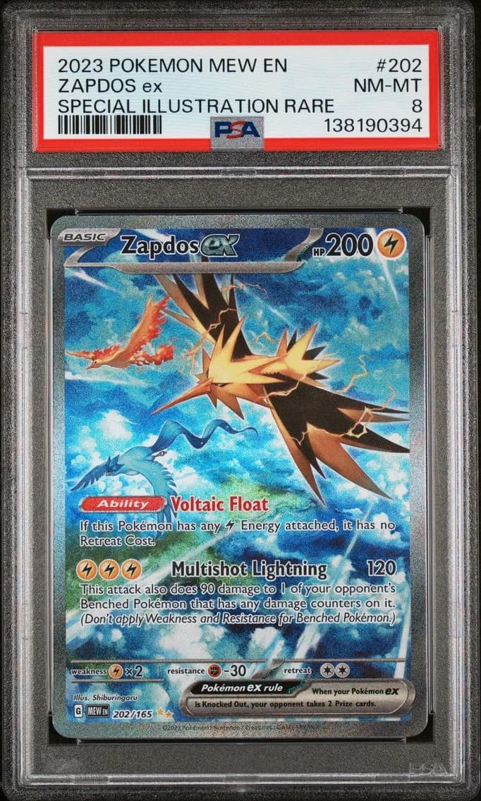 Zapdos EX, 151, PSA 8