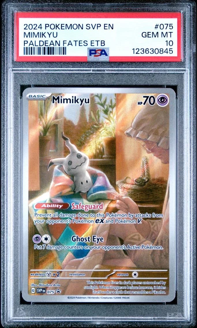 Mimikyu, SV Black Star Promo, PSA 10