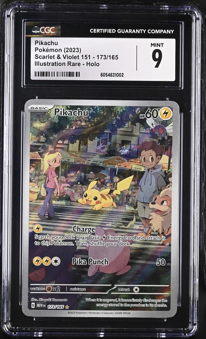 Pikachu, Scarlet & Violet 151, CGC 9