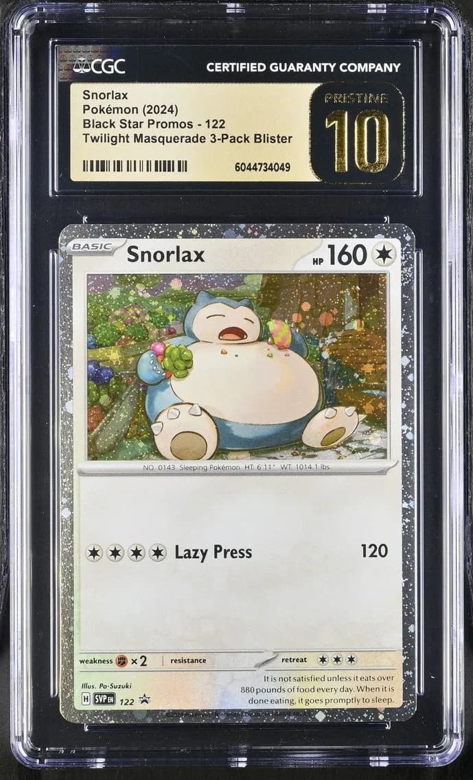 Snorlax, Black Star Promos - Scarlet & Violet SVP EN, CGC 10