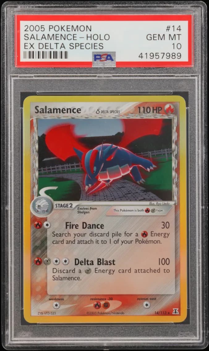 Salamence-Holo, EX Delta Species, PSA 10