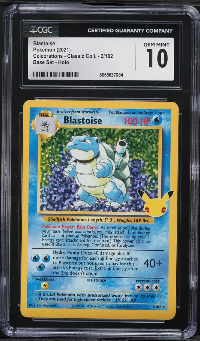 Blastoise-Holo, Celebrations - Classic Collection, CGC 10