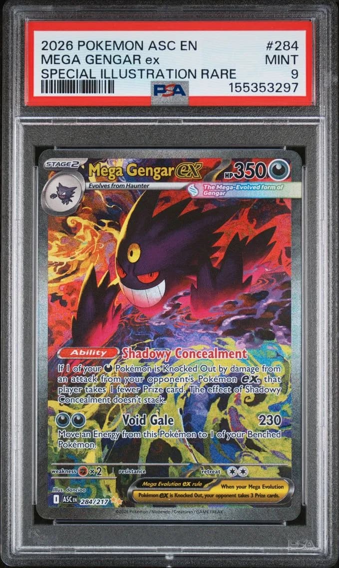 Mega Gengar EX, Ascended Heroes, PSA 9