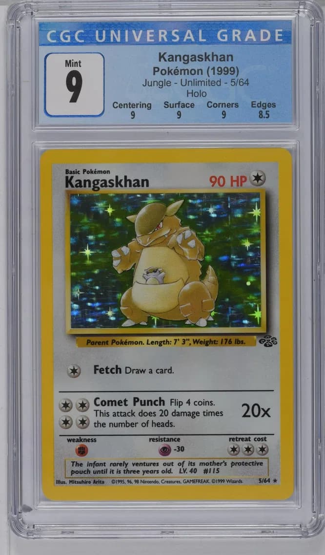 Kangaskhan, Jungle - Unlimited, CGC 9