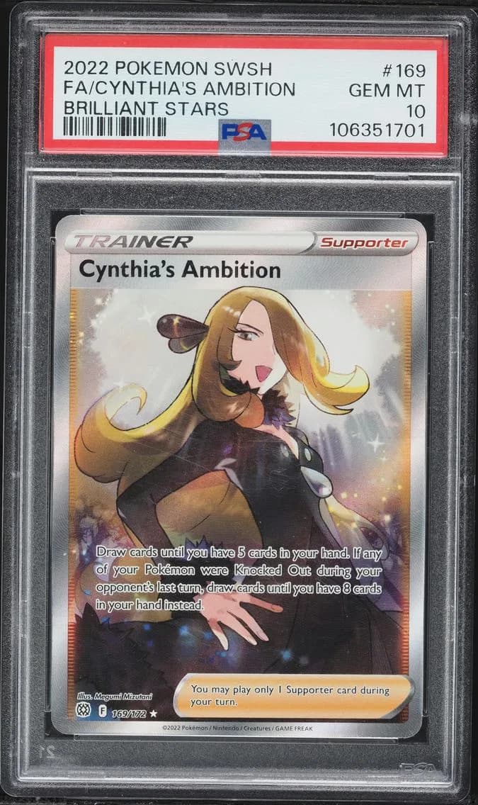 Cynthia's Ambition, Sword & Shield Brilliant Stars, PSA 10