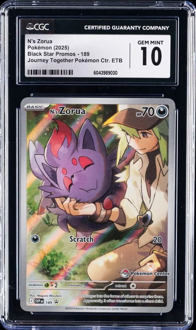N's Zorua, Black Star Promos - Scarlet & Violet SVP EN, CGC 10