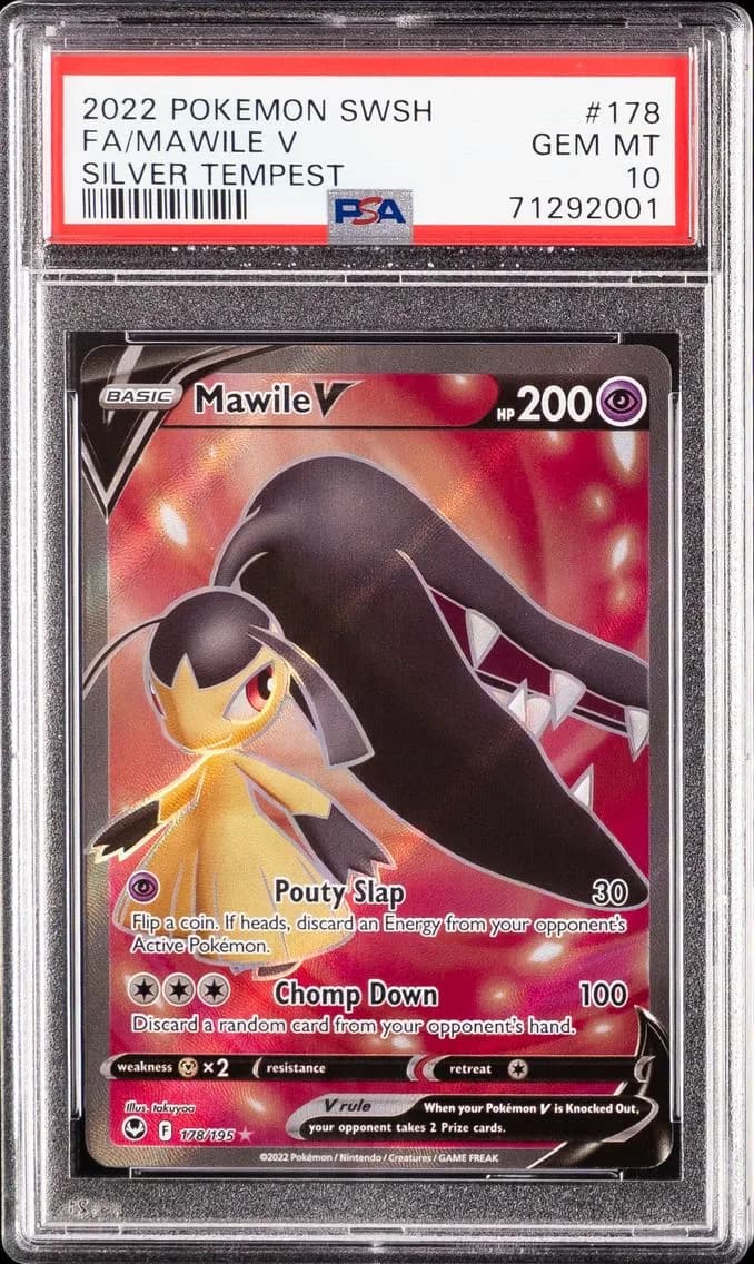Mawile V, Sword & Shield Silver Tempest, PSA 10