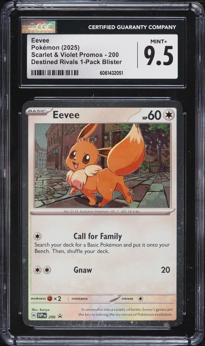 Rivals Eevee, Black Star Promos - Scarlet & Violet SVP EN, CGC 9.5
