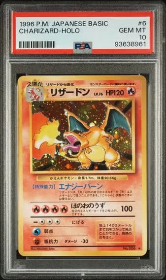 Charizard-Holo, PSA 10