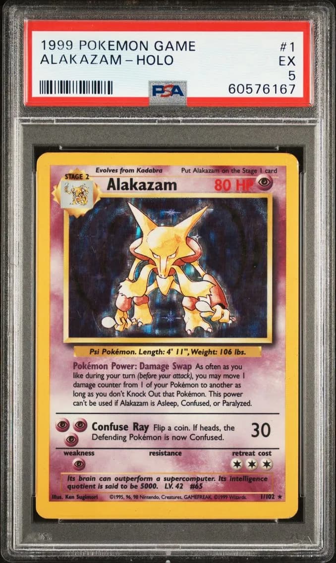 Alakazam-Holo, Game, PSA 5