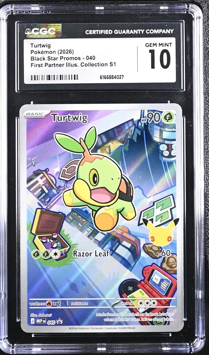 Turtwig, Black Star Promos - Mega Evolution MEP EN, CGC 10