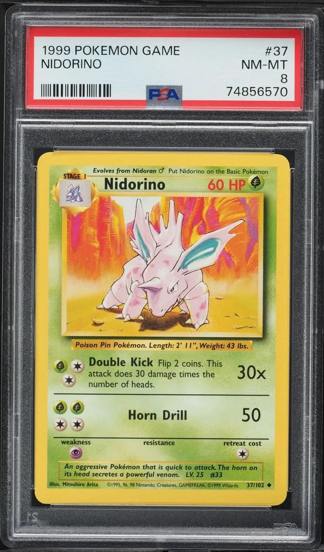 Nidorino, Game, PSA 8
