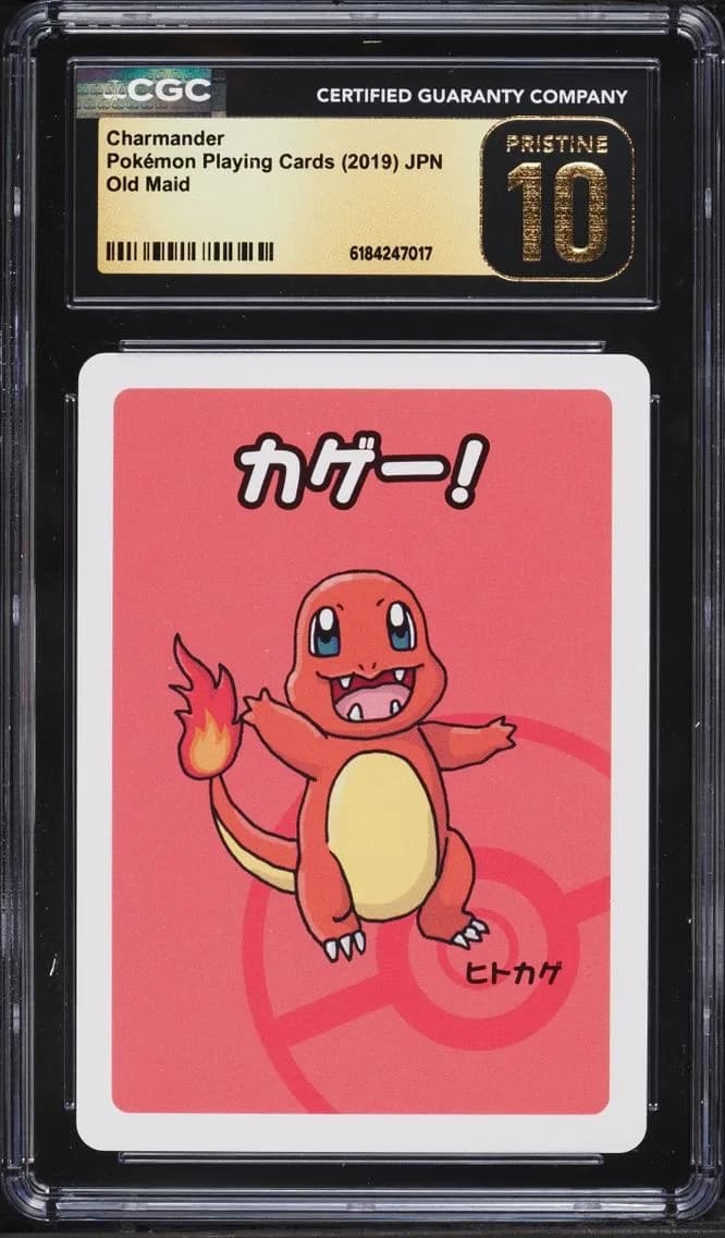 Charmander, Old Maid (Red Back) - Japanese, CGC 10