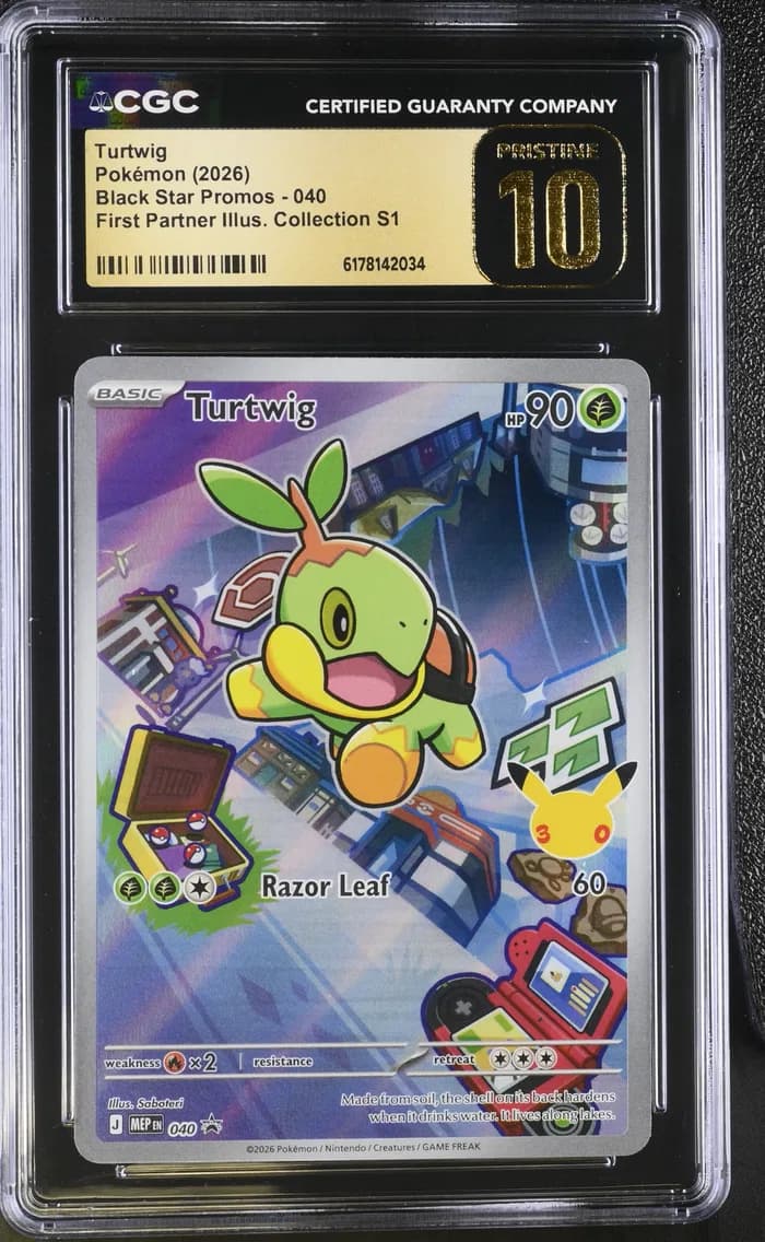 Turtwig, Black Star Promos - Mega Evolution MEP EN, CGC 10