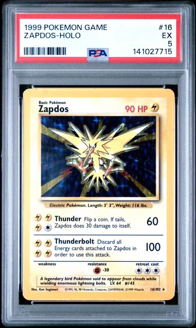 Zapdos-Holo, Game, PSA 5