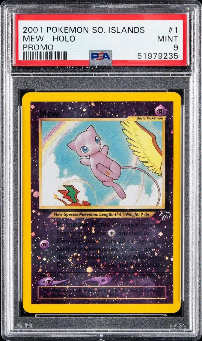 Mew-Holo, Southern Islands Promo, PSA 9