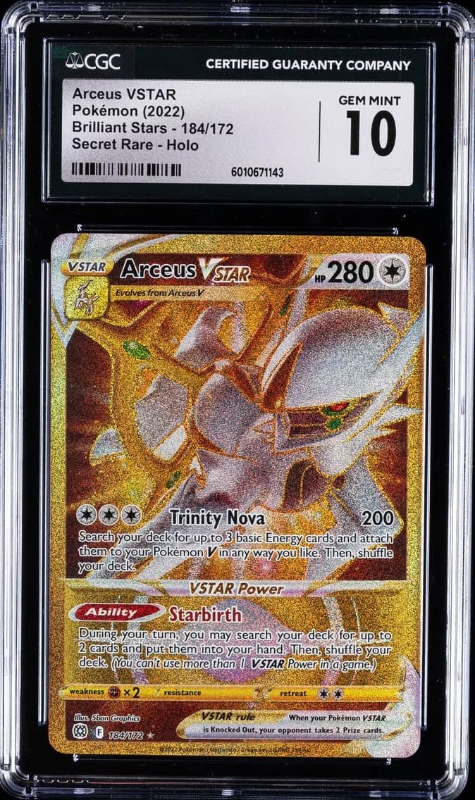 Arceus VSTAR, Brilliant Stars, CGC 10