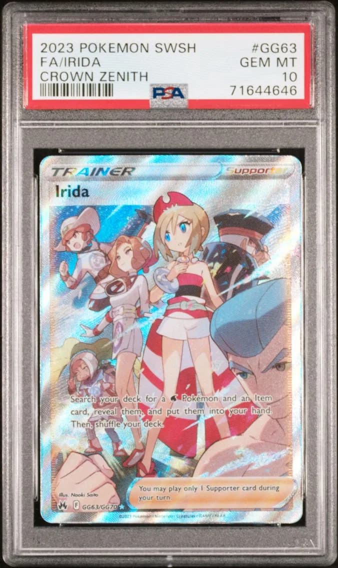 Irida, Sword and Shield Crown Zenith, PSA 10
