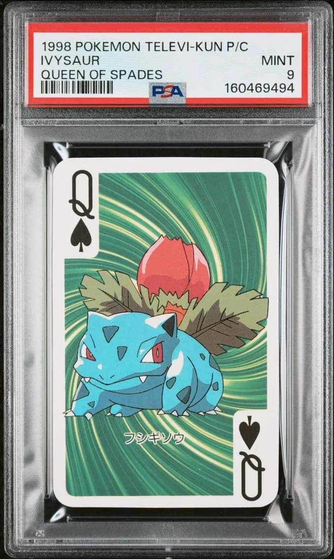 Ivysaur, Televi-Kun Magazine Playing Cards, PSA 9