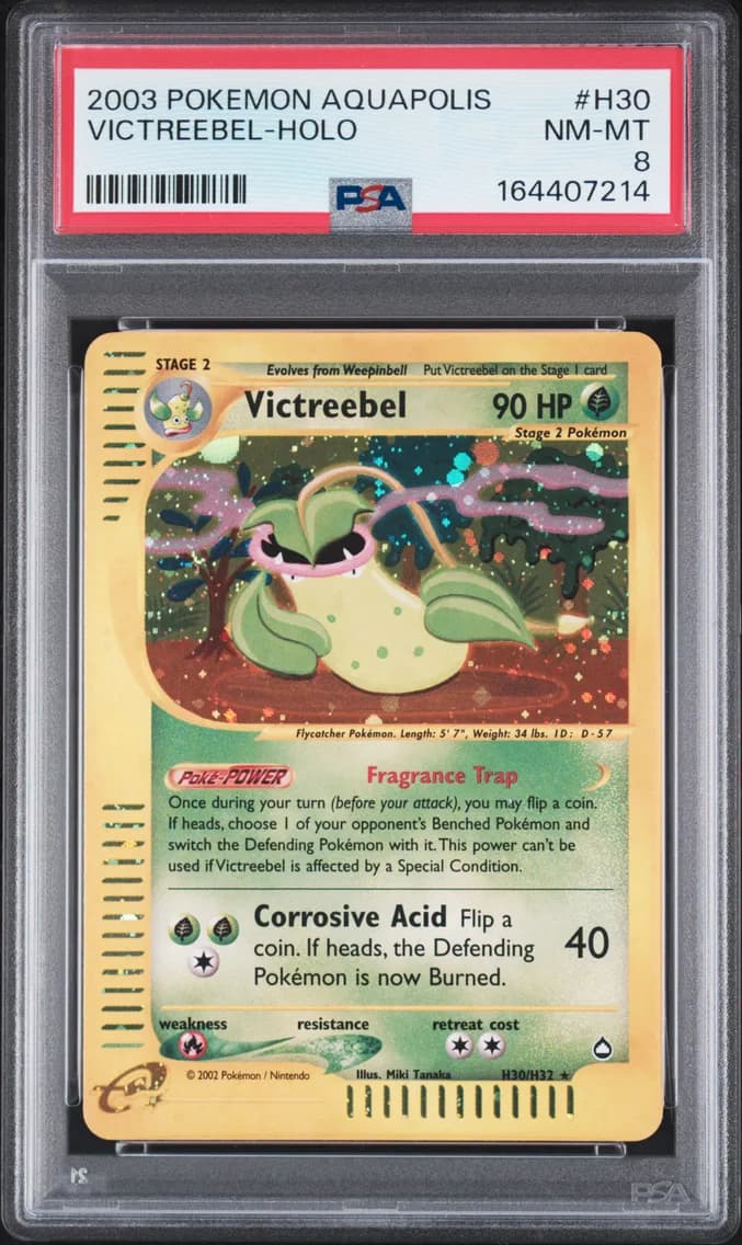 Victreebel-Holo, Aquapolis, PSA 8