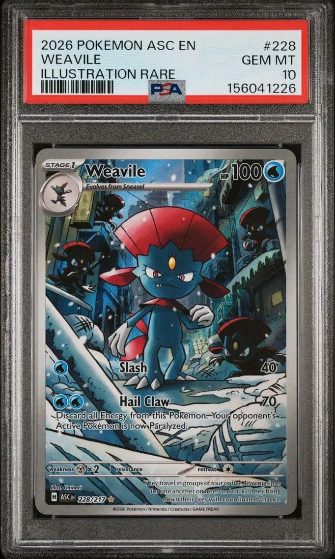 Weavile, Ascended Heroes, PSA 10