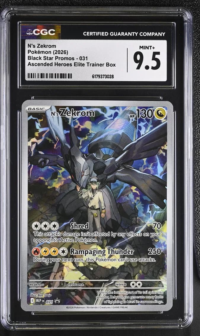 N's Zekrom, Black Star Promos - Mega Evolution MEP EN, CGC 9.5
