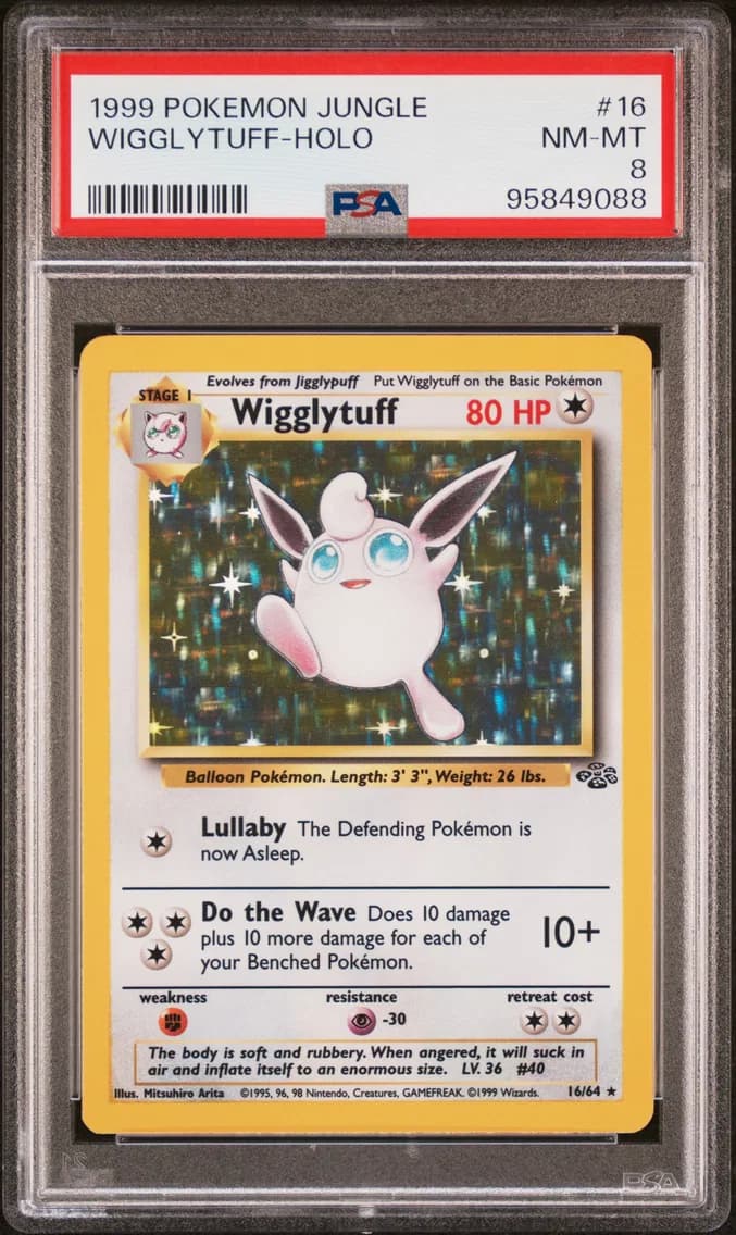 Wigglytuff-Holo, Jungle, PSA 8