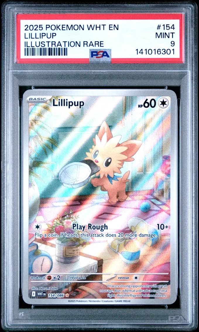 Lillipup, White Flare, PSA 9