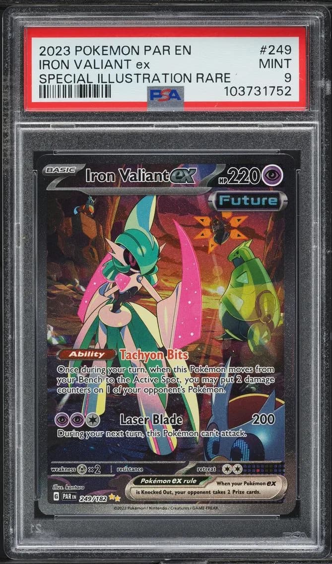 Iron Valiant EX, Paradox Rift, PSA 9