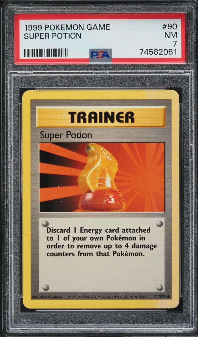 Base Set Super Potion, Game, PSA 7