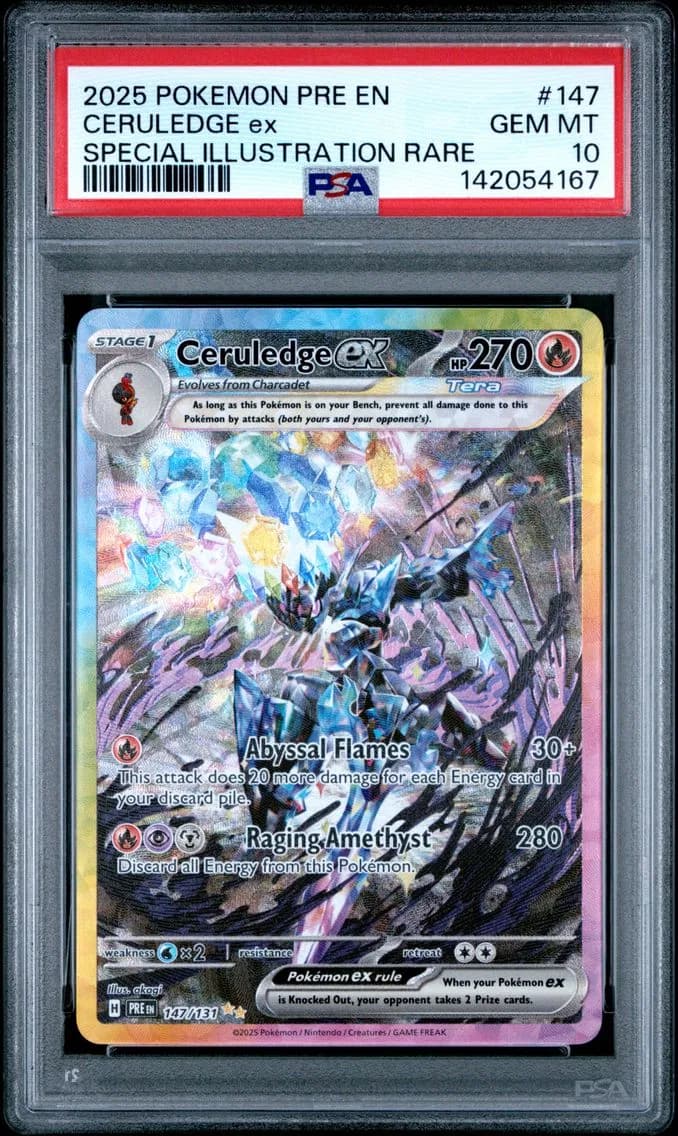 Ceruledge EX, Prismatic Evolutions, PSA 10