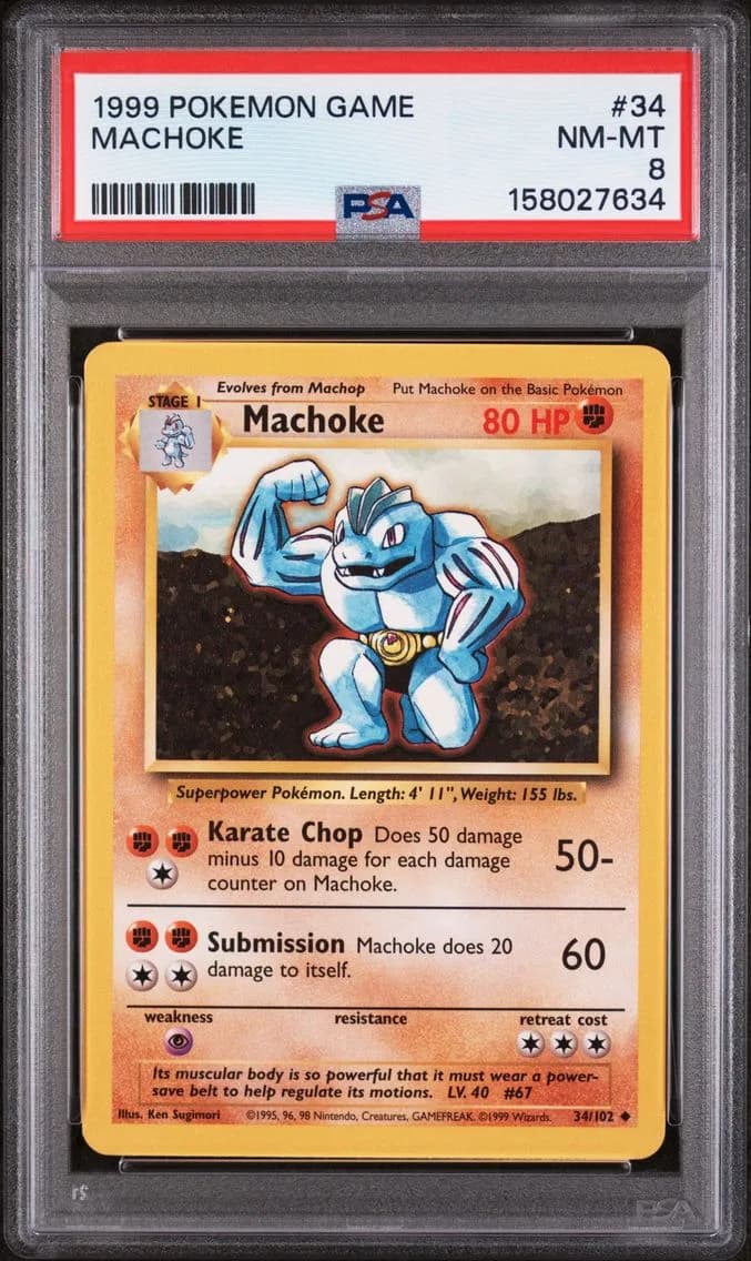 Machoke, Game, PSA 8